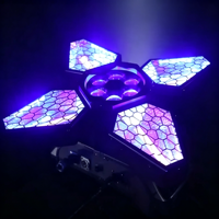 Lampe LED rétro à quatre feuilles, prix d'usine, DMX quatre-en-un, style rétro, idéale pour les concerts, bars, DJ et discothèques.