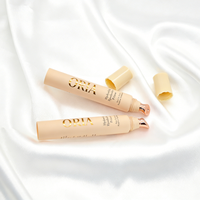 Emballage cosmétique personnalisé pour tube applicateur sous les yeux de 5 ml, 10 ml, 15 ml, tube vide pour crème, baume, brillant à lèvres, tubes à presser avec applicateur métallique