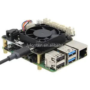 Bảng Mạch Mở Rộng Quạt Làm Mát & Quản Lý Năng Lượng Điều Chỉnh Raspberry Pi 4 X735 V2.5 Với Tắt Máy An Toàn Cho Raspberry Pi 3B