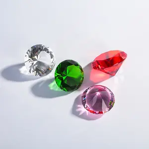 Honor of Crystal Wholesale Glass Diamond Customized 20mm White Crystal Diamond