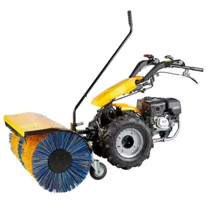 HENGLAI Mini Loader Kecil Skid Steer Pisau Salju Blower Steer Loader Dipasang Daun Penyapu Blower Salju