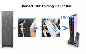 Control WIFI de pie para interiores, pantalla LED plegable para carteles, publicidad de vídeo Digital, pantalla plegable para carteles, empalme - Product Image 3