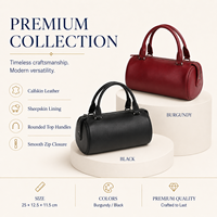 Sac à main en cuir de veau véritable et coton durable, grande capacité, sac à poignée supérieure pour femmes, sac Boston, fermeture éclair, logo personnalisé OEM