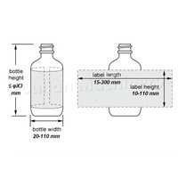 Machine d'étiquetage automatique MT-180 pour bouteilles cylindriques, pots en verre, métal, plastique, système d'emballage d'autocollants