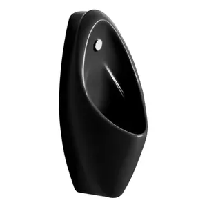 Популярный основной дизайн мужской керамический общественный туалет писсуар матовый черный
