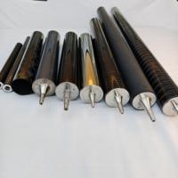 Rouleau de guidage en fibre de carbone haute résistance anti-déformation, rouleau industriel de précision à surface lisse enroulée de filament, longueur personnalisée