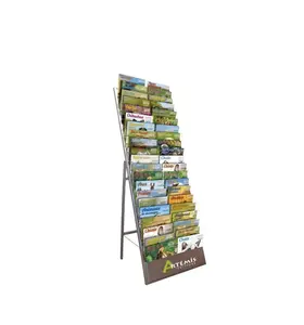 Calendar Stand Free Standing Magazine Rack 40 Pockets Brochure Stand