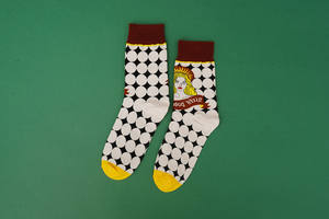 XIANGHUI, <span class=keywords><strong>calcetines</strong></span> borrosos a la moda, medias de mujer, <span class=keywords><strong>calcetines</strong></span> de tubo rizado, Ilustración Creativa, <span class=keywords><strong>calcetines</strong></span> de Invierno para mujer <span class=keywords><strong>con</strong></span> personalidad - Product Image 5