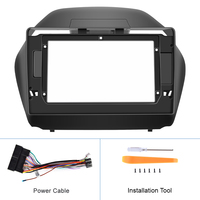 Podofo EU/US/RU/UK 2 Din Autoradio Fascia 10,1 Pouces pour Hyundai IX35 2010-2015 Kit de Montage de Panneau de Tableau de Bord Stéréo Auto
