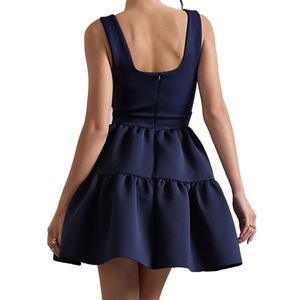 Custom OEM ODM Hight Quality Women <b>Dress</b> Spring Summer Fashion Halter Sexy <b>Dress</b> Backless Waisted A-line Midi Puffy <b>Dresses</b> - Product Image 4