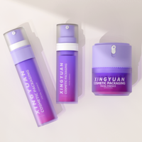 XINGYUAN Emballage de luxe pour soins de la peau, sérum hydratant pour le visage 30ml 50ml, flacon pompe sans air rechargeable sous vide pour une conservation optimale