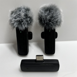 2023 nuevo sistema de filtro de micrófono Lavalier inalámbrico Dual con reducción de ruido <span class=keywords><strong>Micro</strong></span> lazo inalámbrico para teléfono Android Tiktok - Product Image 2