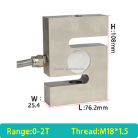 1500kg High-Precision S-Type Force Measuring Instrument Tension Pressure Weighing Sensor Strain Gauge Force Measurements 0.1%