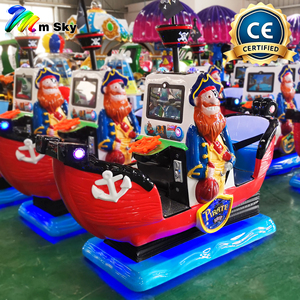 Máquina de columpio infantil de fibra de vidrio con monedas, barco pirata, <span class=keywords><strong>2</strong></span> asientos, atracción de entretenimiento interior para centros comerciales, inglés, 1 año de garantía - Product Image 2