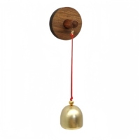 Timbre de madera magnético personalizado con carillón de latón, timbre de notificación respetuoso con el medio ambiente para alquiler para tienda Boutique de apartamentos