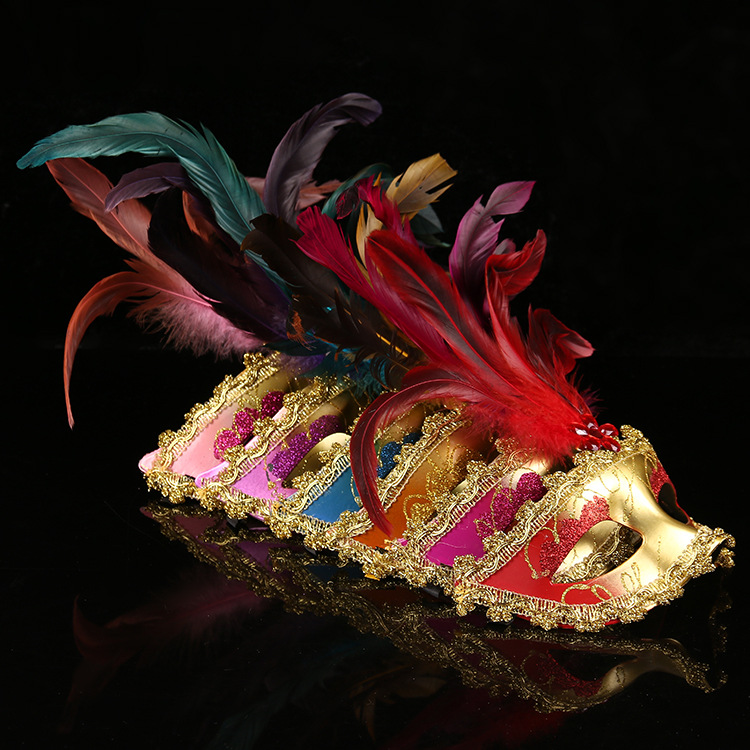 Masquerade Mask Venetian Masks Wholesale Christmas Masquerade Mask Bar Glowing Props Kids Toys Gift