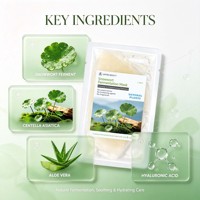 JMFREE Masque facial hydratant et éclaircissant à la Centella, à la fermentation microbienne naturelle, pour peaux sensibles, best-seller OEM