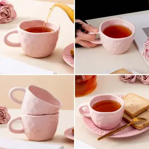 Tasse de couple nordique tasse en céramique personnalisée Belle tasse en céramique avec cérémonie de la main personnalisée