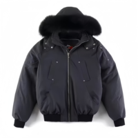 Veste d'hiver chaude pour homme avec motif ciseaux, en fausse fourrure de renard, coupe-vent et chaude pour l'extérieur