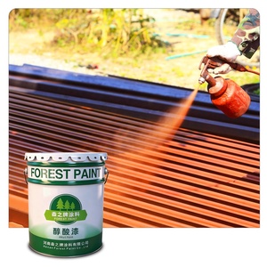 <span class=keywords><strong>Pintura</strong></span> Industrial de Acero y Hierro Roja para Techos Metálicos, Esmalte Alquídico Antioxidante, Color Brillante, Revestimiento para Renovación de Tejas de Acero y Barandillas - Product Image 1