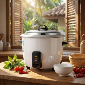 Mini <span class=keywords><strong>Arrocera</strong></span> Eléctrica de 1.2L, Olla Eléctrica Personal con Interior Antiadherente, Función de Mantener Caliente, para Desayunos, Ideal para Chicas y Estudiantes - Product Image 5