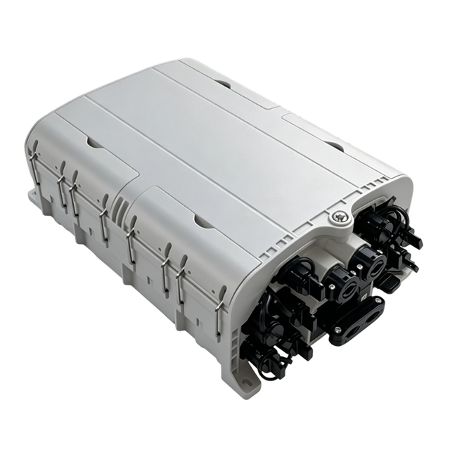 ABS 10 Core Fiber Optic Junction Box Outdoor Wall Mount Splitter Box with POE/GSM/GPRS Support