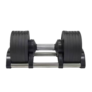 Ensemble d'haltères de fitness réglables en fer de haute qualité 24kg 36kg, logo personnalisé, haltères de musculation commerciales bon marché, équipement de gym - Product Image 3