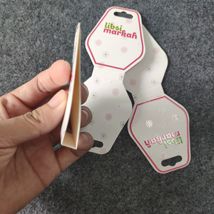 Chất lượng cao <span class=keywords><strong>Clip</strong></span> tóc, đồ trang sức vòng cổ hiển thị thẻ giấy, tái chế thẻ cho tóc ban nhạc tùy chỉnh màn hình in ấn thẻ kinh doanh - Product Image 6