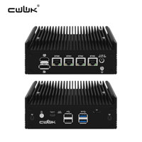 CWWK F16 Mini PC Fanless Ryzen 5 5500U 4x i226-V 2.5GbE LAN 2-NVMe USB-C DDR4 Firewall Appliance Micro PC OPNsense Mini Computer