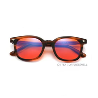 2025 nouveau à la mode Anti-lumière bleue ordinateur lunettes de jeu bleu lumière bloquant Orange lunettes carré acétate cadre rouge bleu