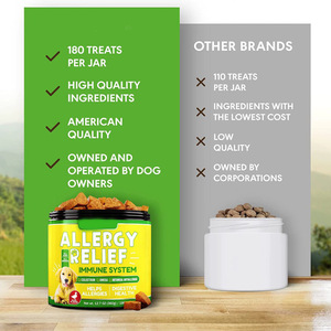 OEM Procesamiento de suplementos para el cuidado de la salud de mascotas <span class=keywords><strong>Alergia</strong></span> Inmune Masticables suaves para aliviar <span class=keywords><strong>las</strong></span> alergias estacionales y alimentarias - Product Image 2
