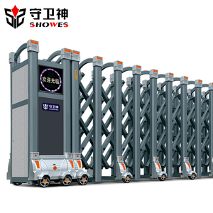 Cổng trượt chính kiểu Ấn Độ, thiết kế bằng nhôm, không cần ray, cửa xếp, cửa tự thu vào cho lối vào - Product Image 1