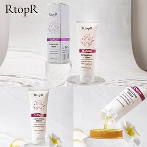 RtopR Mango Shea Butter Aqua <span class=keywords><strong>Soft</strong></span> Feuchtigkeitsspendende Tiefenreinigende Aufhellende Nährende Gesichts-Peeling-Gel-Creme - Product Image 6