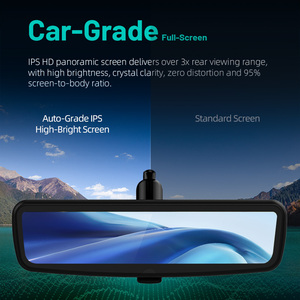 กระจกมองหลังแบบสตรีมมิ่งมีเดียขนาด 9.2 นิ้ว OEM ODM ปรับแต่งได้ ติดตั้งง่ายแบบไม่สูญเสียคุณภาพ จอแสดงผล HD สำหรับรถยนต์โตโยต้า ฟอร์ด ฮอนด้า โฟล์คสวาเกน - Product Image 3