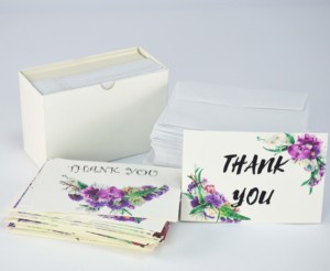 Conception <span class=keywords><strong>personnalisée</strong></span> en usine Fleur <span class=keywords><strong>personnalisée</strong></span> imprimée à la main Cadeau de boutique de mariage Cartes de remerciement avec enveloppes - Product Image 3