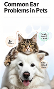 Gel nettoyant pour oreilles d'animaux USMILEPET, liquide pour le lavage des oreilles des chiens et des chats, élimine le cérumen et élimine les acariens des oreilles, nettoyant pour les soins des oreilles des animaux - Product Image 5