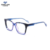 Cadre optique en acétate carré unisexe léger style unique cadre optique en acétate de haute qualité cadre en acétate de conception de couleur mélangée