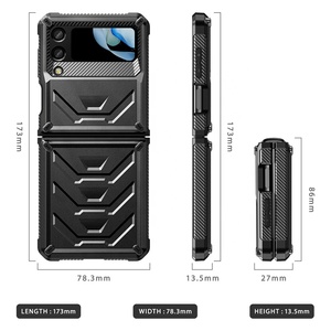 Robuste armure dur défenseur couverture coques de téléphone pour <span class=keywords><strong>Samsung</strong></span> <span class=keywords><strong>Galaxy</strong></span> <span class=keywords><strong>Z</strong></span> <span class=keywords><strong>Flip</strong></span> 4 & 3 5G Moto Razr <span class=keywords><strong>2022</strong></span> corps complet double couche étui robuste - Product Image 5