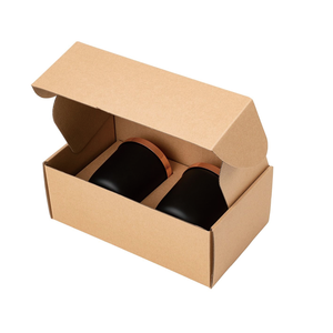 Recycled Custom Print Logo <strong>Double</strong> <strong>Wall</strong> Corrugated Paper Shipping Candle Gift <strong>Box</strong> for Candles - Product Image 2