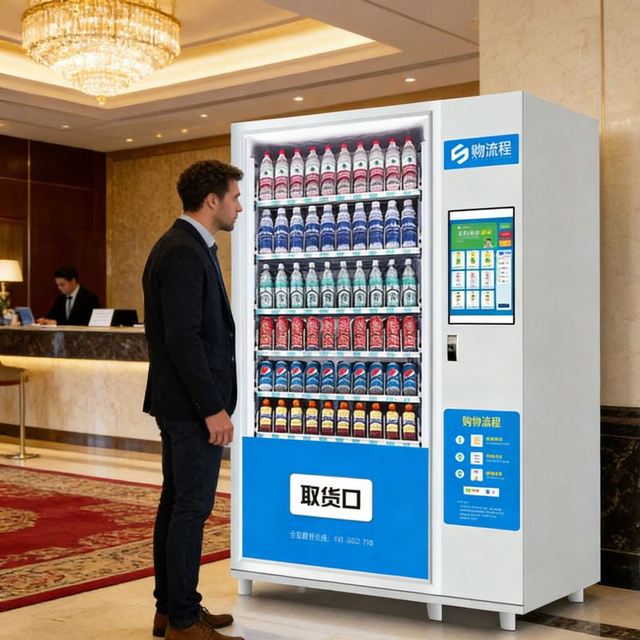 New Vending Machine Automatic  for Food Snack and Drinks Vending Machines Cash Coin Card App payment Vending Machine