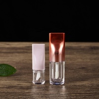 Petit tube vide en PETG pour brillant à lèvres avec applicateur à vis, emballage cosmétique en gros