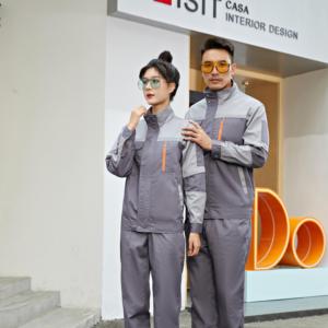 Unisex quần áo yếm màu xanh quần và áo khoác làm việc Coverall đồng phục Quần áo bảo hộ lao động cho xây dựng - Product Image 3