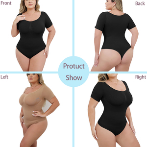 Qualité supérieure et option personnalisable, body <span class=keywords><strong>gainant</strong></span> respirant et amincissant pour femmes grandes tailles, contrôle du ventre, sans couture - Product Image 3