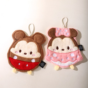 Toalla de Mano Colgante de <span class=keywords><strong>Mickey</strong></span> y Minnie <span class=keywords><strong>Mouse</strong></span>, Súper Absorbente, de Felpa de Coral, con Dibujos Animados, para Niños, Cocina, Baño, de Secado Rápido - Product Image 1