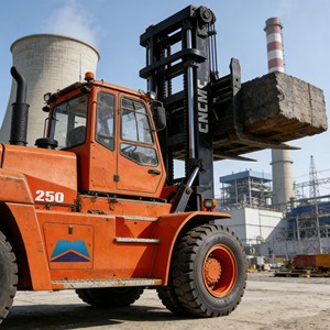 Chariot élévateur CNCMC CPCD250 25 tonnes 4x4 à mât triphasé, hauteur de levage 4000 mm, pour manutention logistique lourde, vente directe usine - Product Image 5