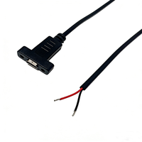 Cable USB Tipo-C Hembra con Conector Pigtail 24AWG, Cable de Alimentación USB-C a Cable Desnudo con Extremo Abierto