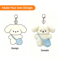 Porte-clés en peluche robot anime personnalisé, mini peluche de dessin animé, porte-clés en peluche douce, mascotte en peluche, jouet en peluche pour sac à dos, cadeau