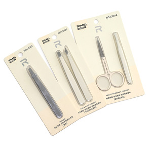 Pinzas para cejas Rimei con punta puntiaguda de acero inoxidable para depilación precisa, herramienta de maquillaje - Product Image 2