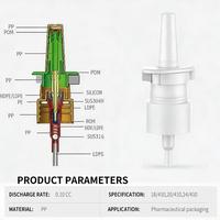 Pulvérisateur nasal de qualité médicale, pompe à brume liquide, flacon en plastique PET anti-fuite avec pompe, imprimé sérigraphié, vente en gros