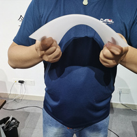 Diffusion de lumière de 2mm de haut, feuille solide en polycarbonate givré opale en plastique blanc pour lumière LED
